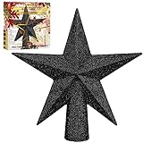 Aneco Glitter Mini Christmas Tree Topper