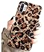 J.west Case for Galaxy Note 10+ Plus Luxury Sparkle Bling Translucent Leopard Print Soft Silicone Phone Case Cover for Girls Women Slim Design Pattern Protective Case for Note 10 Plus