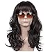 ColorGround Long Wavy Natural Brown 80s 70s Wig for Men