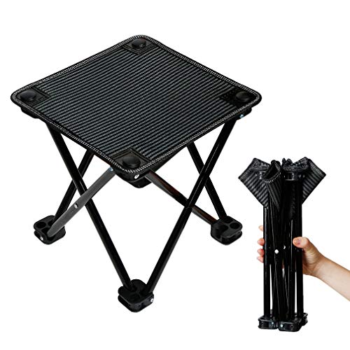 Mini Portable Folding Stool Ultralight Camping Folding Chair Outdoor Fold Chair for Camping Fishing Travel Beach with Carry Bag