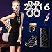 Womens Rhinestone Crystal Wedding Link Bracelet Teardrop Drop Earrings Jewelry Set