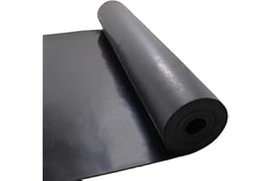 NABOWAN Solid Rubber Sheets,Strips,Rolls 1/16" (.062") Thick x 12" Wide x 120" Long, Thin Neoprene Rubber, Perfect for DIY Gasket Material, Sealing, Liner, Shield, Padding, Mat
