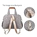 Baby Diaper Bag, Large Stylish Tote Convertible Travel Baby Bag for Boys Girls with Changing Pad, Insulated Pockets (Grey)