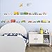 DECOWALL DS4-8015 The Transports Kids Wall Stickers Wall Decals Peel and Stick Removable Wall Stickers for Kids Nursery Bedroom Living Room Decor