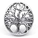 KONOV Mens Stainless Steel Ring, Tree of Life, Silver