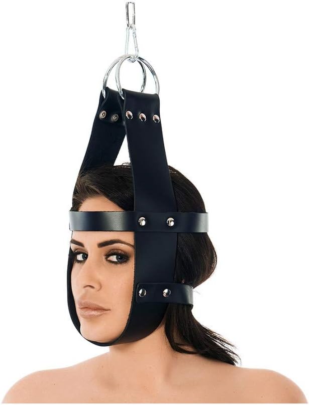 Erotic Fashion ra7604 Maske, Schwarze Leder Verstellbar, 1er-Pack (1 x 1 Stück), Black