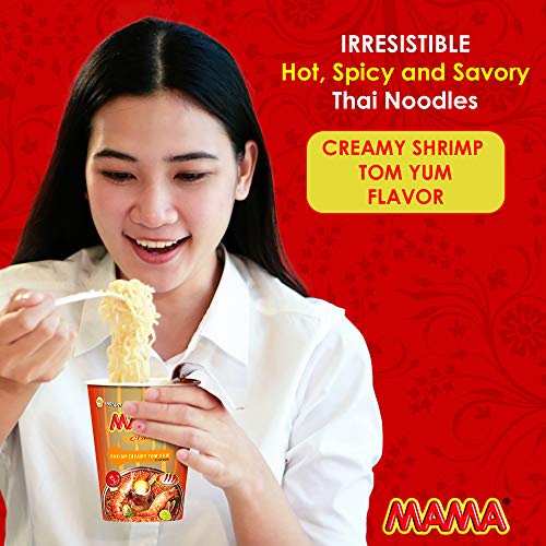 MAMA Noodles CREAMY SHRIMP TOM YUM Instant Cup Noodles w/ Delicious