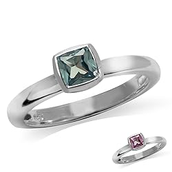 Silvershake Cushion Cut Simulated Color Change