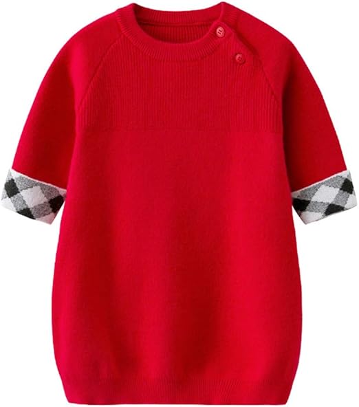 red infant sweater