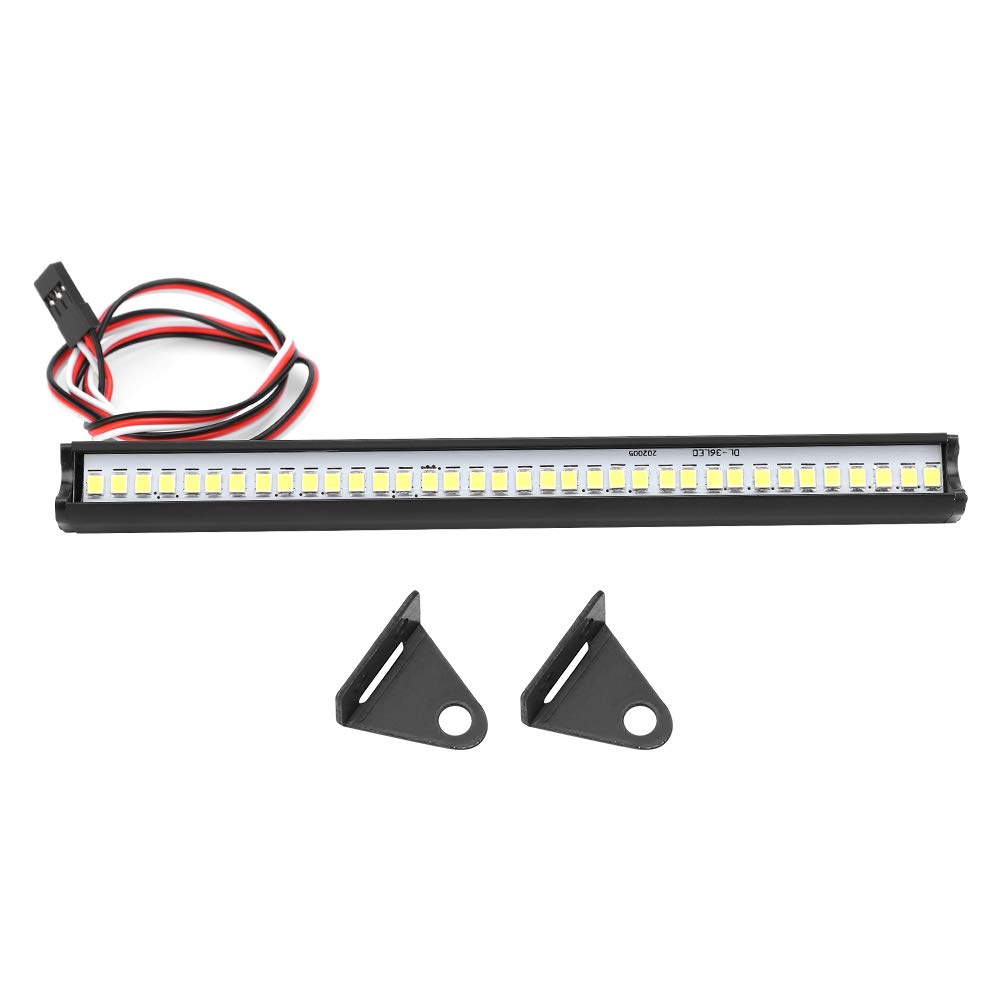 RC LED Roof Light Bar,Durable RC Universal Roof Light LED Bar Single Row 36LED with Channel Control Switch RC Car Accessories