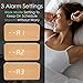 Bamboo Wood Digital Alarm Clock - 3-Level White LED Time, Date, Temperature Display - Sleek, Modern Design - Voice Control, 3 Alarms, USB - Portable Wooden Clocks for Bedroom, Bedside, Travel