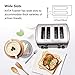 Toaster 4 Slice, Retro Small Stainless Steel Toaster with Bagel, Cancel, Defrost Function, Reheat Extra Wide Slot Compact Bread Top Rated Best Prime Toasters for Bread Waffles Small Retro Toaster Oven