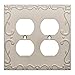 Franklin Brass W35076-SN-C Classic Lace Double Duplex Wall Plate/Switch Plate/Cover, Satin Nickel