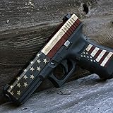 GunSkins Pistol Accent Skin - Premium Vinyl Gun Wrap with Precut Pieces - Easy to Install and Fits Glock - 100% Waterproof Non-Reflective Matte Finish - Made in USA