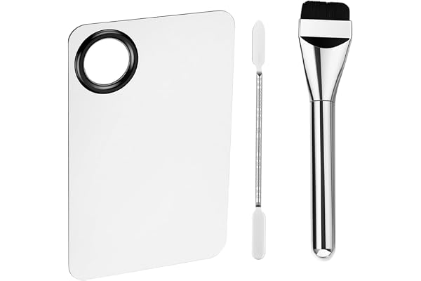 Makeup Mixing Palette Foundation Mixing Plate with Foundation Spatula Cosmetic Makeup Palette Tray for Eye Shadow Lipsticks N