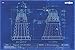 Doctor Who - Dalek Blue Prints Poster 36 x 24in