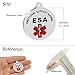 Beirui ESA Dog ID Tag - Personalized Engrave Stainless Steel Dog ID Tags Switch to Collars and Vest - Custom Pet ID 1.2