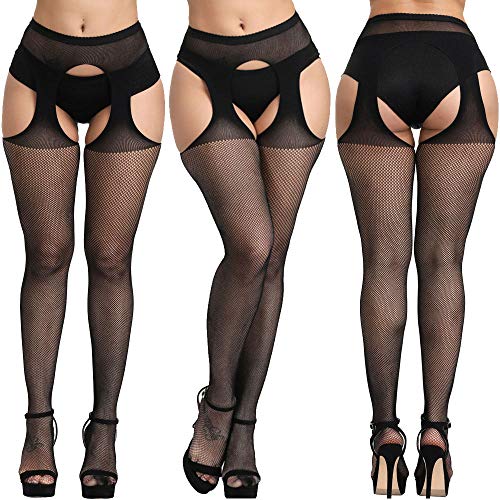 Confezione-da-5-stili-da-donna-sexy-lingerie-maglia-Babydoll-Stretch-pigiameria-collant-calze-regalo-per-fidanzata