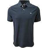 vineyard vines Men's Stretch Pique Polo Shirt (X-Large, Jet Black)