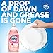 Dawn Gentle Clean Liquid Dish Soap (3 Count) + Non-Scratch Sponge (2 Count), Pomegranate & Rose Water, 1 Set