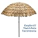 EasyGo 6.5' Thatch Patio Tiki Umbrella Tropical Palapa Raffia Tiki Hut Hawaiian Hula Beach Umbrella - BEST SELLING