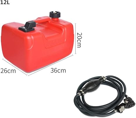 Amazon Co Jp 12lプラスチック製燃料タンクガソリン貯蔵容器静電気防止船外機タンク用ヤマハボート車のトラック オイルパイプ Color Name 12l With Oil Pipe ホーム キッチン