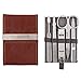 Lerods Manicure Set - Stainless Steel Manicure Kit with Leather Travel Case and Box - 5 Piece Nail Tools