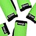 Cosmos ® 5 Pcs Soft Neoprene Anti-Slip Luggage Handle Wraps Grips for Travel Bag Suitcase (Circle Embossed, Fluorescence Green)