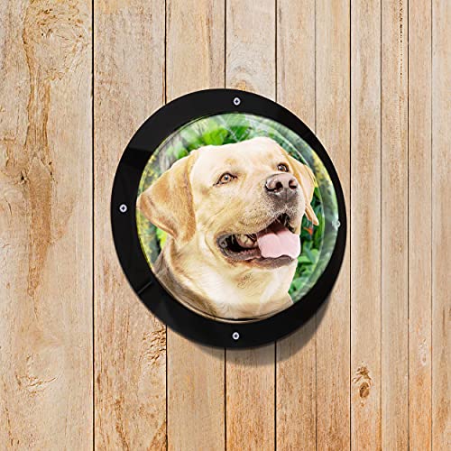 MiMu Dog Fence Window 12.4IN Acrylic Dome Clear Dome Pet Window