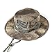 massmall Military Tactical Head Wear/Boonie Hat Cap with USA Patch for Wargame,Sports,Fishing &Outdoor Activties ACU Camouflage