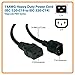 Tripp Lite Heavy-Duty Power Cord, 15A, 14AWG (IEC-320-C19 to IEC-320-C14) 6-ft.(P047-006),Black