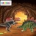 BLAGOO Dinosaur Toys with Moving Parts 6 Figures up to 10.6 inches Super Big Set #2 including Free Augmented Reality 4D Cards