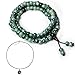 CAT EYE JEWELS 108 Mala Beads Buddhist Tibetan Prayer Beads Necklace Bracelet Ocean Green Blue