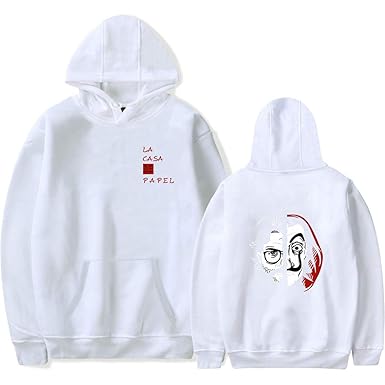 Unisex Felpa Con Cappuccio La Casa Di Carta Casa De Papel