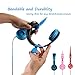iClever Kids Headphones - Headphones for Kids, 85db Volume Limiting, Child-Friendly Silicone, Bat-Inspired Wired Over Ear Headsets with 3.5mm AUX Jack Cable Free Cord (Blue)