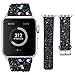 Moonooda Glitter Watch Band Compatible with Apple Watch Bands 38mm 40mm 42mm 44mm Bling Cute Women Wristband Sparkle Shiney Smartwatch Bands Strap Compatible with iWatch Series SE 6 5 4 3 2 1, Black