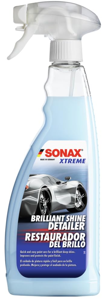 SONAX BRILLIANT SHINE DETAILER (750 ml) - Quick and easy paint care for a brilliant deep shine. Improves and protects the paint finish. | Item-No. 02874000-544