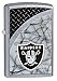 Zippo NFL Oakland Raiders Street Chrome Pocket Lighter, One Size