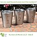 Better For Your - Kids Small Stainless Steel Cups Double Wall Tumbler 8oz-250ml, BPA Free, Set of 3 - Juggling Squirrel and Numbers 1-2-3, Dishwasher Safe