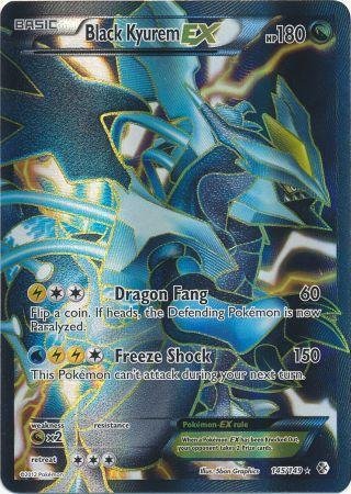 Pokemon - Black Kyurem-EX (145/149) - BW - Boundaries Crossed - Holo