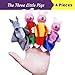 Wooden Finger Puppets 23-Piece Set - Fairy Tale & Nursery Rhymes Characters - Red Riding Hood, 3 Little Pigs, Goldilocks & The 3 Bears, Princess Kingdom