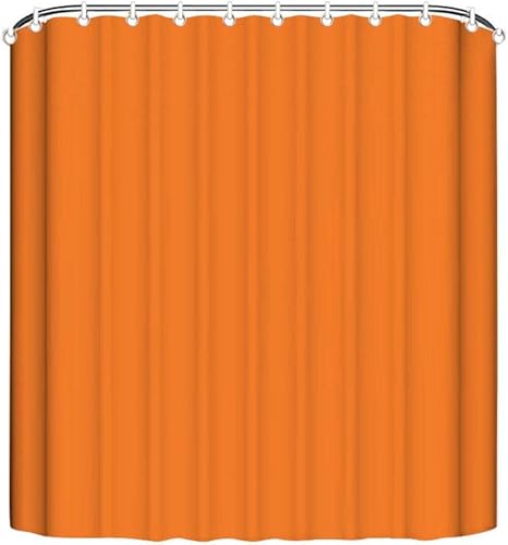 Amazon かぼちゃ 少し オレンジ色シャワーカーテン 防カビ 防水 高級 軽量 速乾 無地 白 バス用品 浴室 ホテル ユニットバス カーテンリング付き 90 180cm 180 180cm シャワーカーテン ホーム キッチン オンライン通販