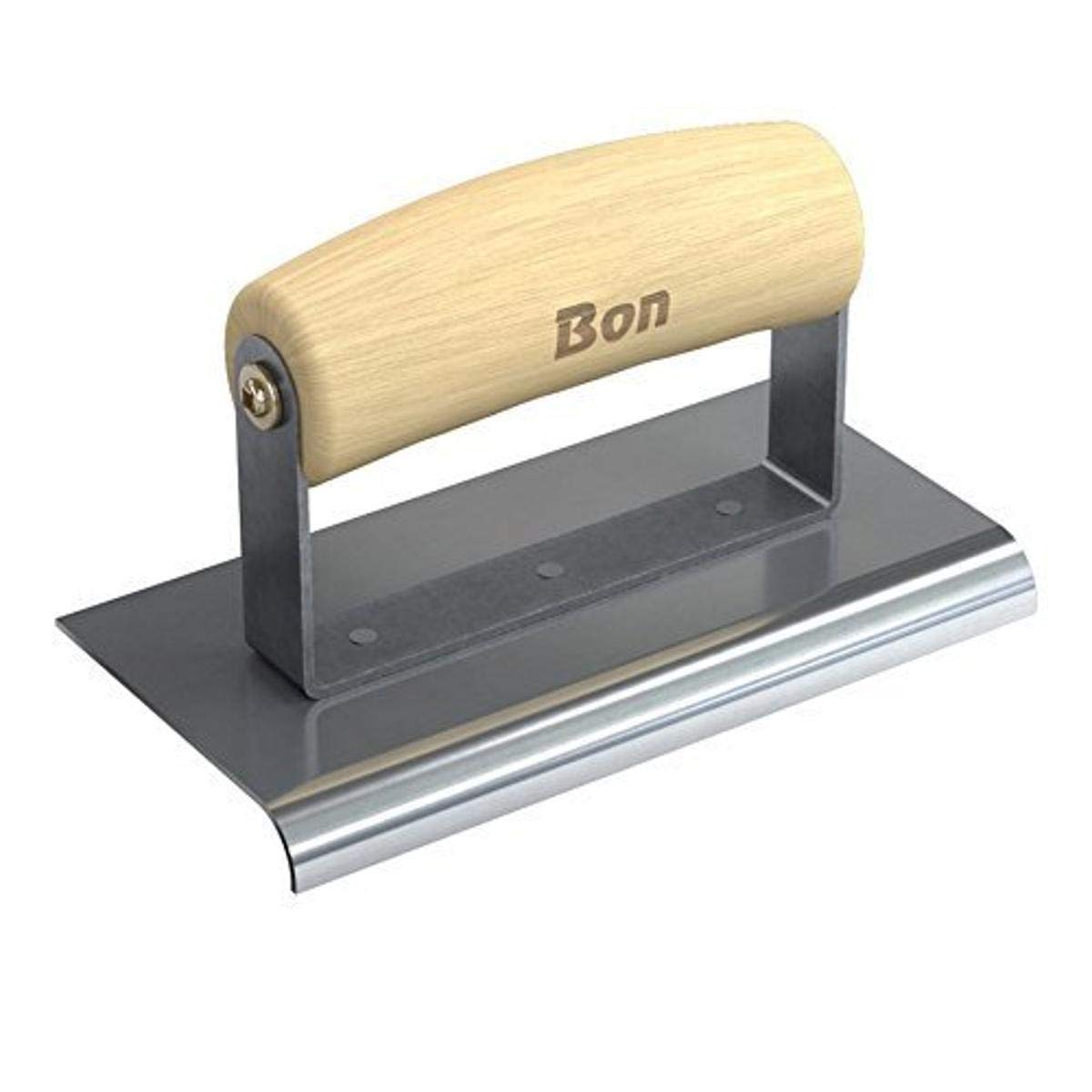 Bon 12-843 6 x 3-inch Stainless Steel Concrete Sidewalk Edger with Wood Handle