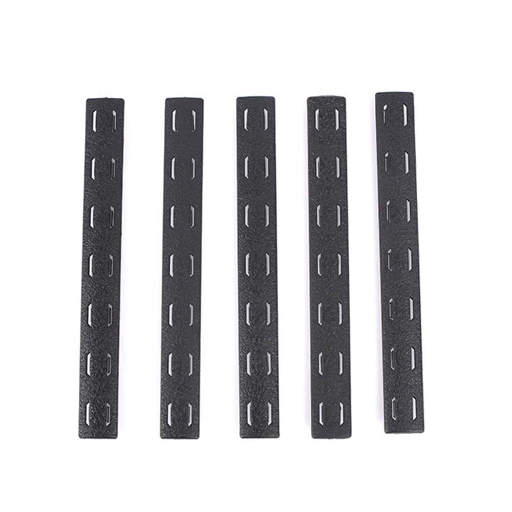 SBGJMY 5pcs Mlok Handguard Protector Rubber Rail Cover Panel for MLOK Handguard System (Black)