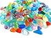 Sea Glass Beads/Beach Glass Beads for Jewelry Making (Small Size / 8-12 mm, Multicolored Rainbow Mix, Not Drilled) (50 Pieces)