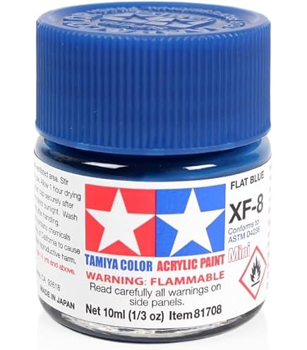 Amazon.com: TAMIYA Acrylic Mini XF18 Medium Blue TAM81718 Plastics