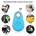 Sunny&Lucky 2pcs Smart Finder Bluetooth Locator Pet Tracker Alarm Wireless Anti-Lost Sensor Remote Selfie Shutter Seeker for Kids Bag Wallet Keys Car Smartphone［Random Color］