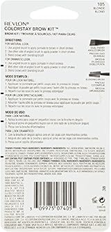 Revlon Colorstay Brow Kit Blonde Longwearing Powder Define Blend Set view 3