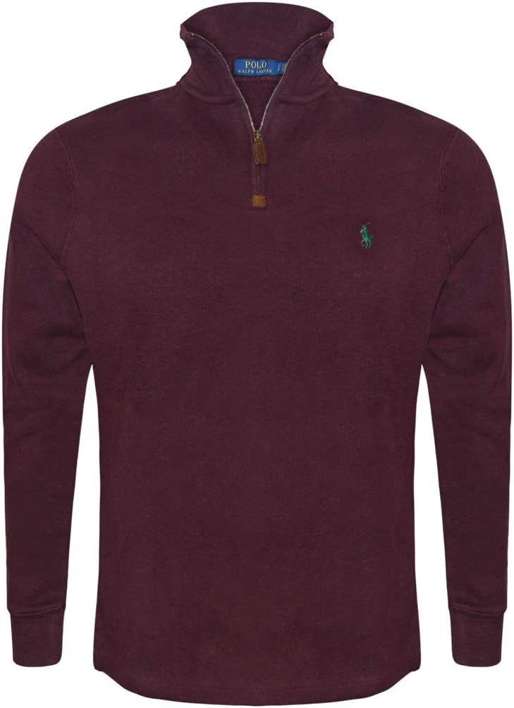 Polo Ralph Lauren Men's Half Zip French Rib Cotton Sweater
