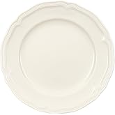 Villeroy &amp; Boch Manoir Salad Plate, Premium Porcelain, Made in Germany, 8.25in, White
